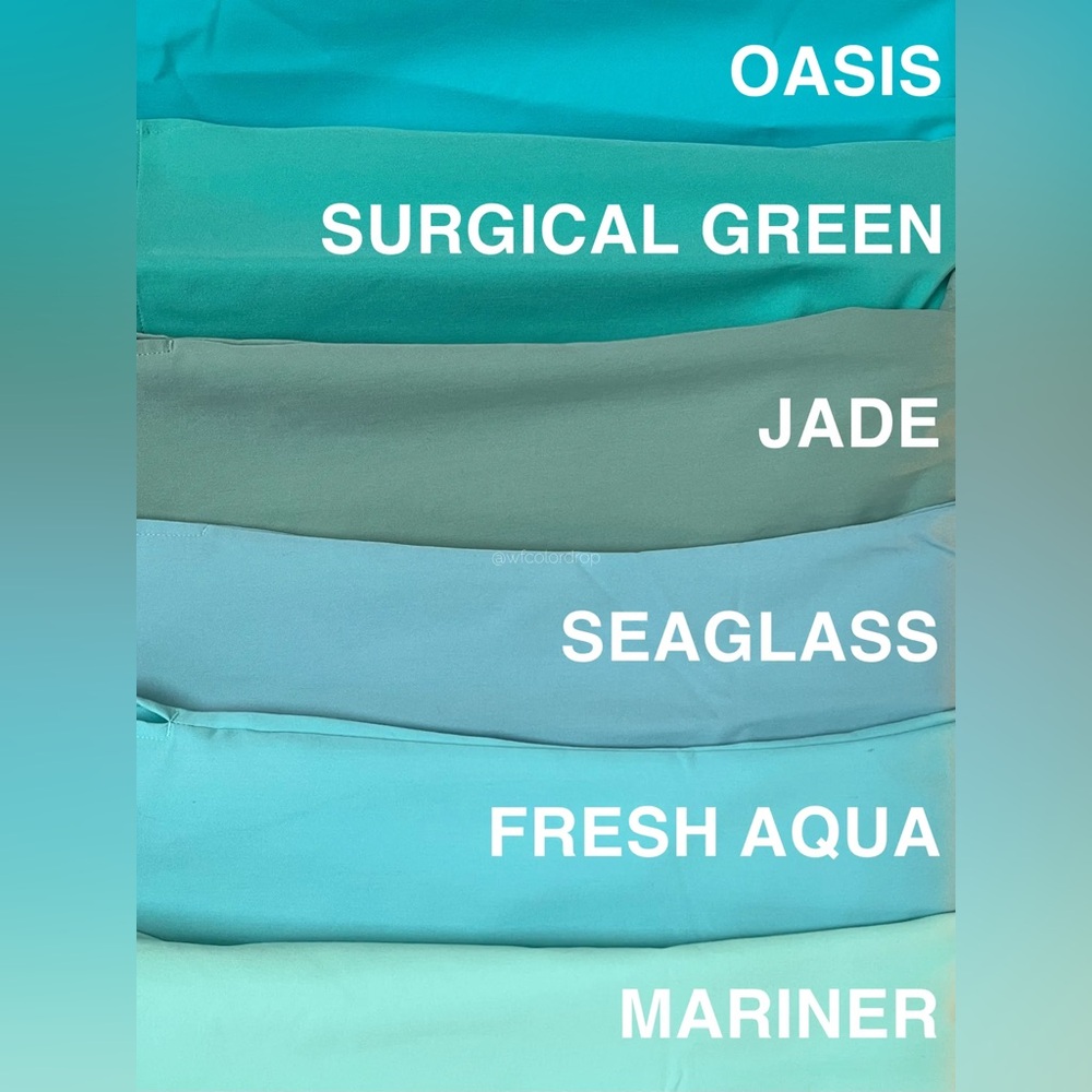 Figs Women's Jogger Scrub Pants in Aqua - Picture 8 of 9